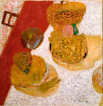 Masa köşesi Natürmort Meyve. Pierre Bonnard