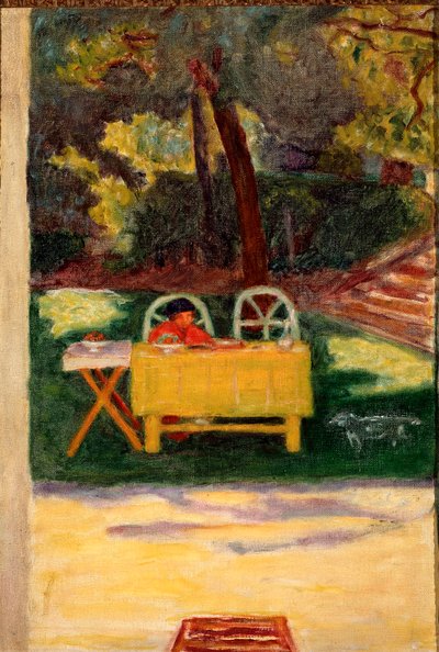 Bahçede tadım. Pierre Bonnard (1867-1947), yaklaşık 1910. Tuval üzerine yağlı boya, Güneş: 65x44cm Milano, Özel koleksiyon by Pierre Bonnard