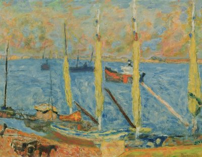 St. Tropez Limanı, 1930 by Pierre Bonnard