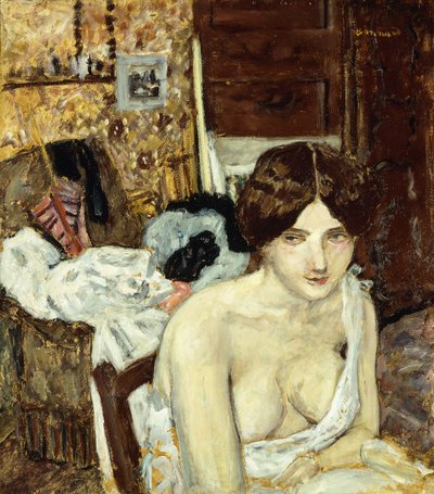 Dinlenme Modeli; Le Repos de Modele, c.1910 (gemide yağ) by Pierre Bonnard