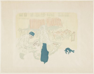 Sebze Satıcısı, c. 1897 (1899'da yayınlandı) by Pierre Bonnard