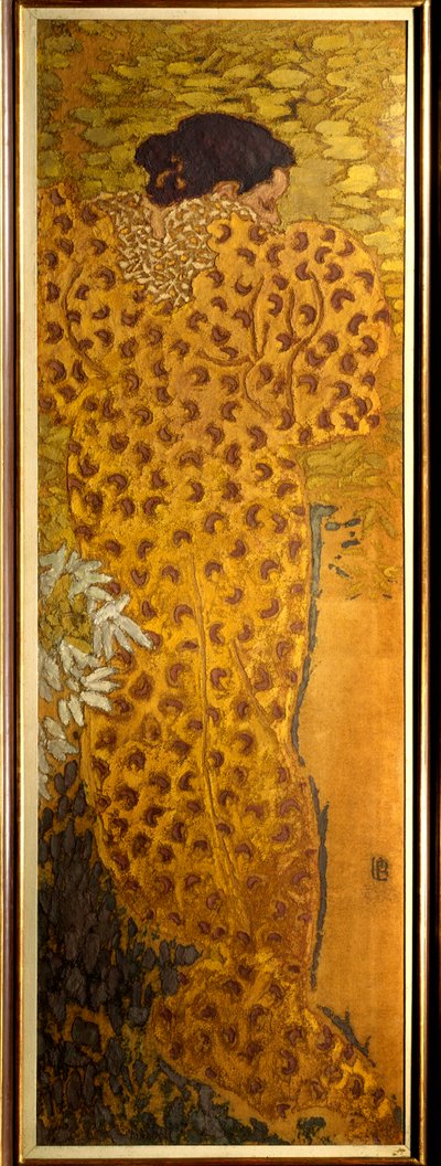 Pierre Bonnard (1867-1947) 1892 Nabis Dim tarafından kumaş üzerine bornoz boyama. 1,5x0,5 m Paris, Musee d