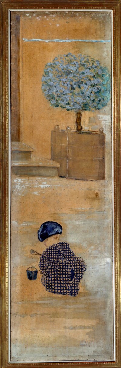 Kum hamurundaki çocuk veya kovadaki çocuk by Pierre Bonnard