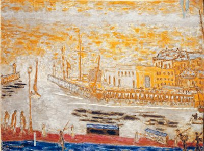 Trouville, limandan ayrılırken Tablo Pierre Bonnard (1867-1947) 1938-1945 Dim 77x103 cm Paris, ulusal modern sanat müzesi by Pierre Bonnard