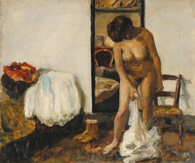 Kadın Soyunma; Femme se Deshabille by Pierre Bonnard