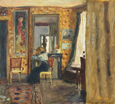 İç mekandaki kadın, 1908 dolayları (tuval üzerine yağlı boya) by Pierre Bonnard