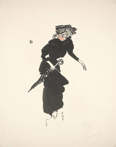 Şemsiyeli kadın by Pierre Bonnard