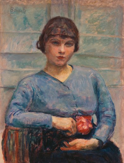 Güllü Mavili Genç Kız, 1916 dolayları (tuval üzerine yağlı boya) by Pierre Bonnard