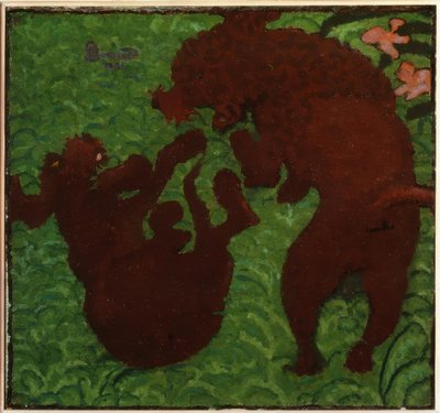 Zwei spielende Hunde by Pierre Bonnard