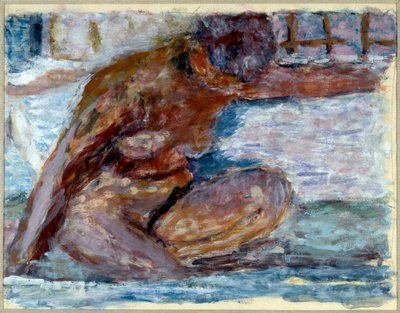 çıplak çömelme by Pierre Bonnard