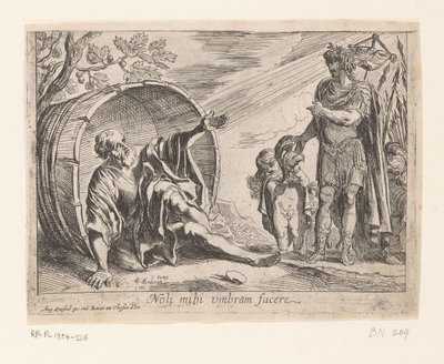 Büyük İskender ve Diogenes by Pierre Brebiette