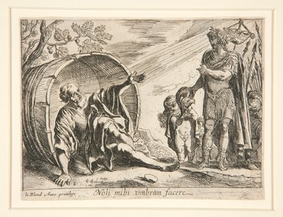 Diogenes ve Büyük İskender by Pierre Brebiette
