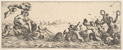 Bir Kabukta Oturan İki Kadın, 1615-42. by Pierre Brebiette