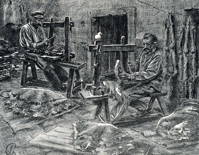 Pierre Calmette Özel Koleksiyonu “Excursion a travers les metiers”den gravür by Pierre Calmettes