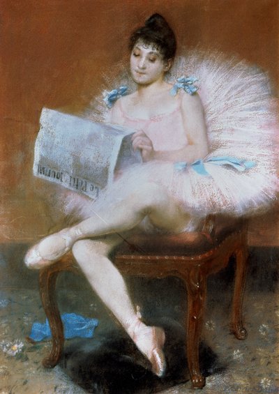 Oturan Bale Dansçısı, 1890. by Pierre Carrier-Belleuse