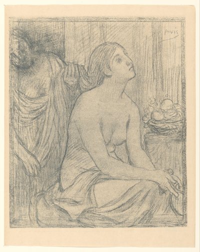 Kadının tuvaleti by Pierre Cécile Puvis de Chavannes
