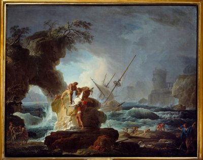 Enkaz. Pierre Charles Le Mettay'ın tablosu (1726-1759) by Pierre Charles Le Mettay