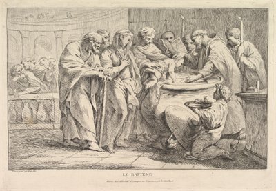 Vaftiz, yaklaşık 1734. by Pierre Charles Tremolieres