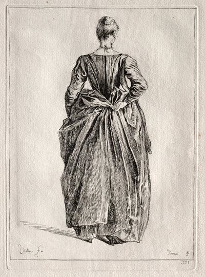 Arkadan Bir Kadının İncelenmesi. by Pierre Charles Trémolière