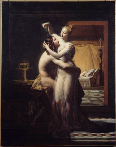 Kahraman ve Leandre Aşıkları Kahraman ve Leandre, efsanevi çift. Resim Pierre Claude Delorme (1783-1859) 19. yüzyıl Brest, Musee des Beaux Arts. by Pierre Claude Delorme