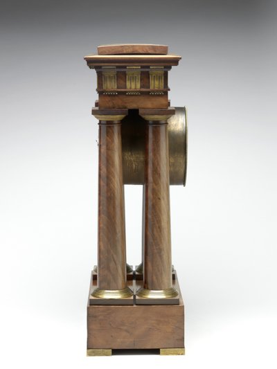 Ondalık saat, c.1798-1805 (çam, pirinç ve emaye) by Pierre Daniel Destigny