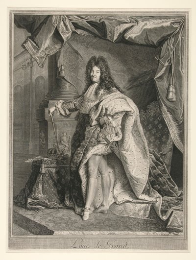 Louis XIV, Fransa Kralı (1638-1715) by Pierre Drevet