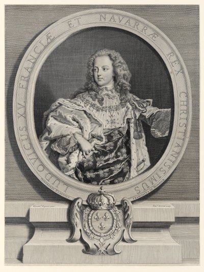 Louis XV, Fransa Kralı (1710-1774) by Pierre Drevet