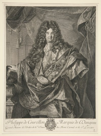 Philippe de Courcillon, Dangeau Markisi by Pierre Drevet