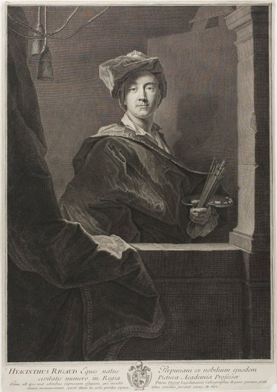 Hyacinthe Rigaud'un Portresi by Pierre Drevet