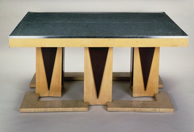 Tablo, Pierre-Emile Legrain (1889-1929), koyu lake çınar, Art deco tarzında. Fransa, 20. yüzyıl. by Pierre E. Legrain
