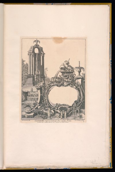Fıskiyelerle Çevrili Kartuş by Pierre Edme Babel