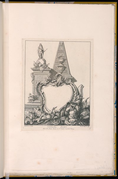 Ödüllü Kartuş, Heykel ve Piramit by Pierre Edme Babel