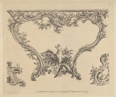 Konsol Masası Tasarımı, 1752. by Pierre Edme Babel