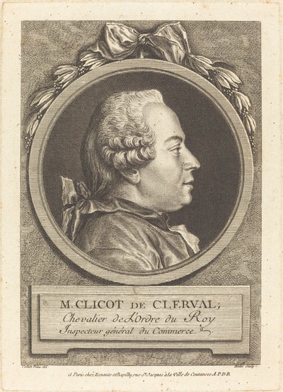 Bay Clicot de Clerval by Pierre Etienne Moitte after Charles Nicolas Cochin II