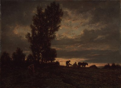 Bir Pullukçu ile Manzara, 1860