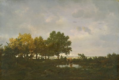 Göl La Mare, 1855. by Pierre Etienne Theodore Rousseau