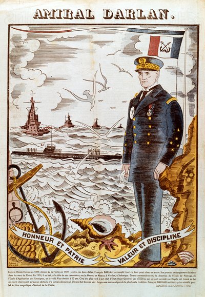 Amiral Francois Darlan, Fransız Donanması Komutanı, 1940 by Pierre Falke