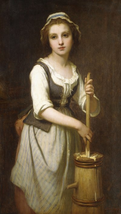 Tereyağı çalkalamak by Pierre Francois Bouchard