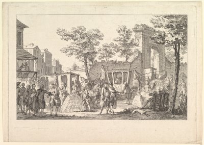 Moda Portreleri Tabağı, 1760-61. by Pierre Francois Courtois