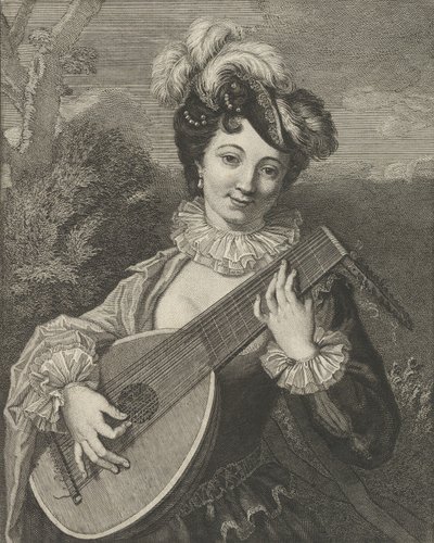 İspanyol eğlencesi, 18. yüzyıl. by Pierre François Basan