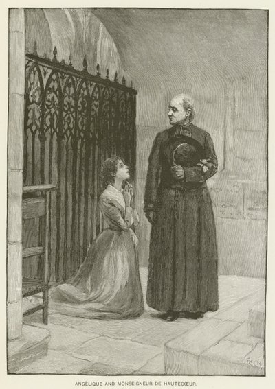 Angelique ve Monsenyör de Hautecoeur by Pierre Georges Jeanniot