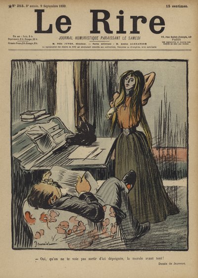 Le Rire için İllüstrasyon by Pierre Georges Jeanniot