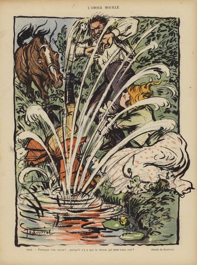 Le Rire için İllüstrasyon by Pierre Georges Jeanniot