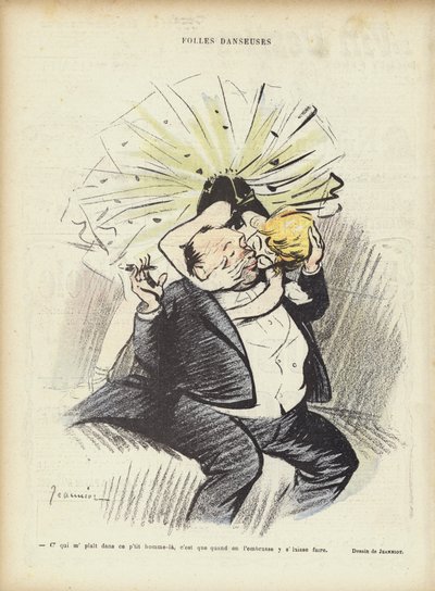 Le Rire için İllüstrasyon by Pierre Georges Jeanniot