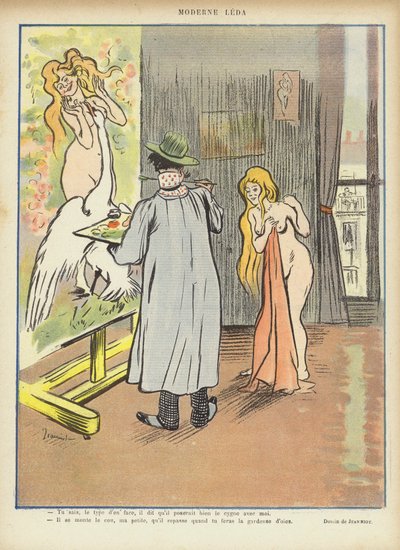 Le Rire için İllüstrasyon by Pierre Georges Jeanniot