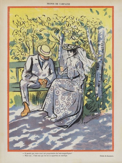 Le Rire için İllüstrasyon by Pierre Georges Jeanniot