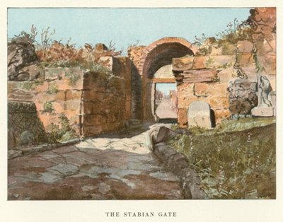 Stabian Kapısı (renkli taş) by Pierre Gusman