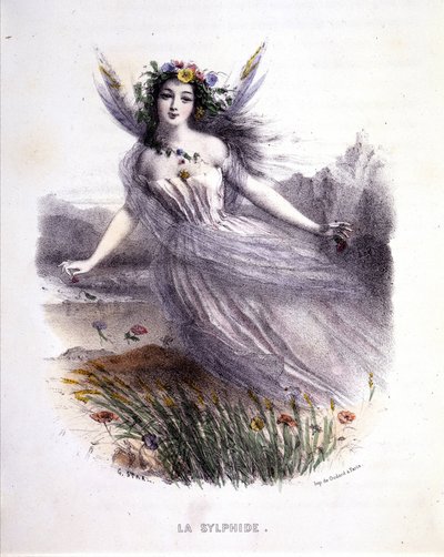 Peri: La sylphide - “Mitolojik kadınlar”da, Mery ve Foelix tarafından, hasta. Yazan: G. Staal, ed. Gouet tarafından by Pierre Gustave Eugene Staal