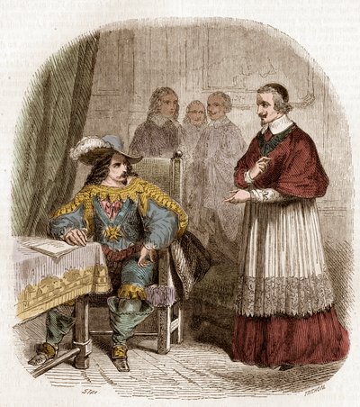 Fransız kralı Louis XIII ve Richelieu