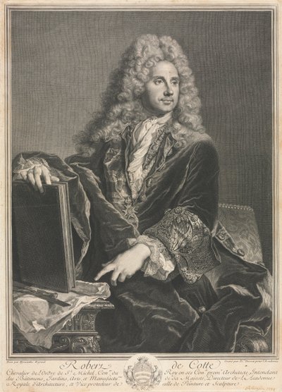 Robert de Cotte. by Pierre Imbert Drevet